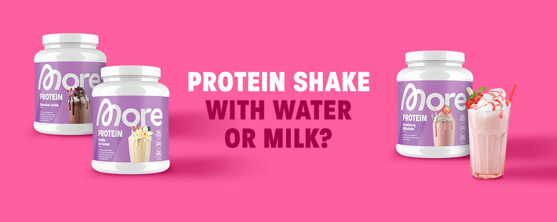Protein shake with water or milk: which is better?