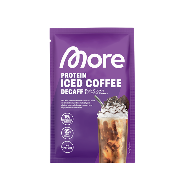 Protein Iced Coffee · Decaff Dark Cookie Crumble