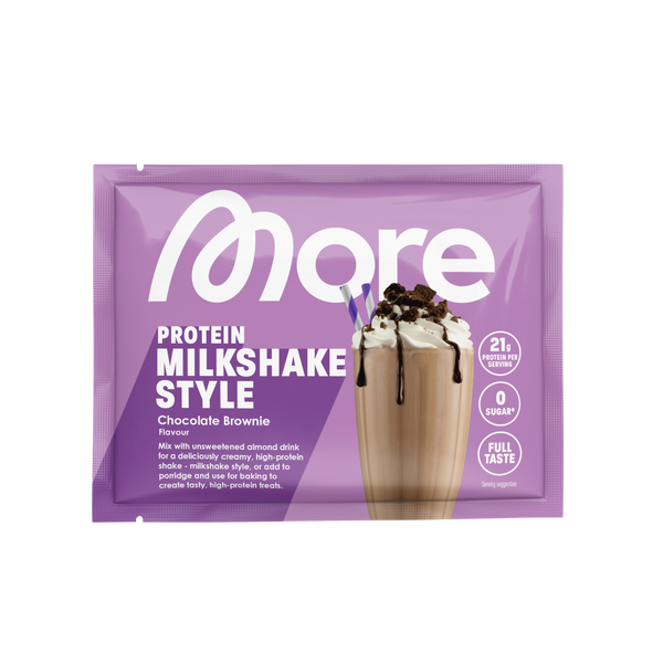 More Protein · Milkshake Style Chocolate Brownie