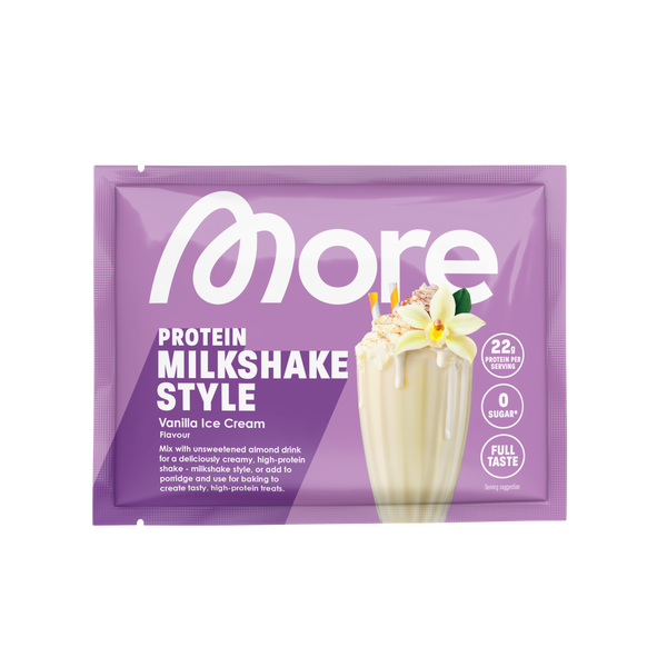 More Protein · Milkshake Style Vanilla Ice Cream